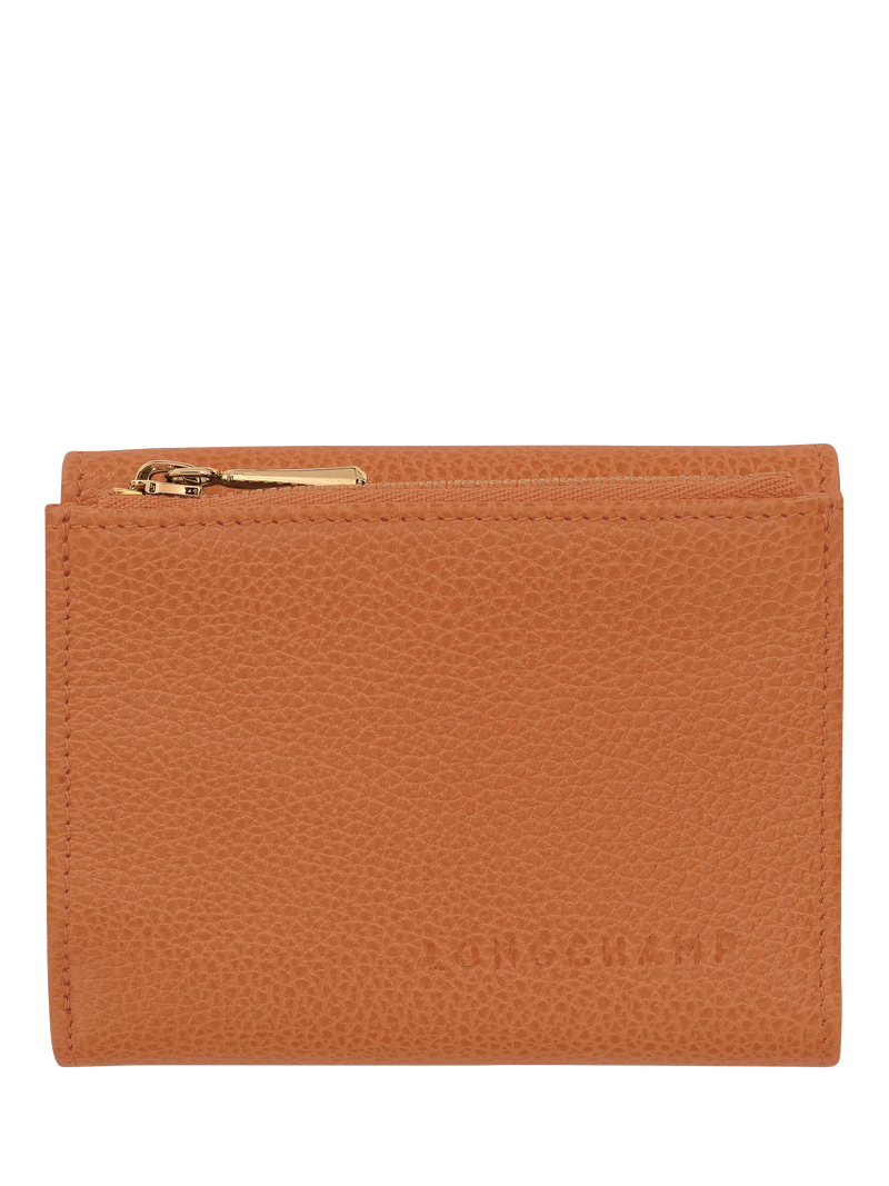 Longchamp Le Foulonné Compact Leather Wallet