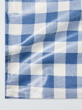 John Lewis blue gingham PVC tablecloth 180x140cm, UK version