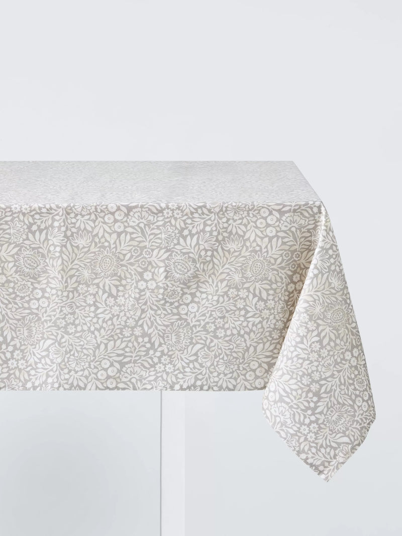 John Lewis Hidcote Floral tablecloth grey 230x140cm, UK version