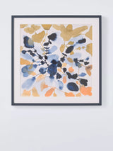 John Lewis John Lewis Jen G 'Indigo Rock 5' Framed Print & Mount, H62 x W62cm- Buy online at McGrocer