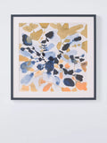 John Lewis 'Indigo Rock 5' framed print Jen G 62x62cm, UK version