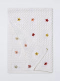 John Lewis embroidered floral baby blanket 70x100cm, imported from the UK
