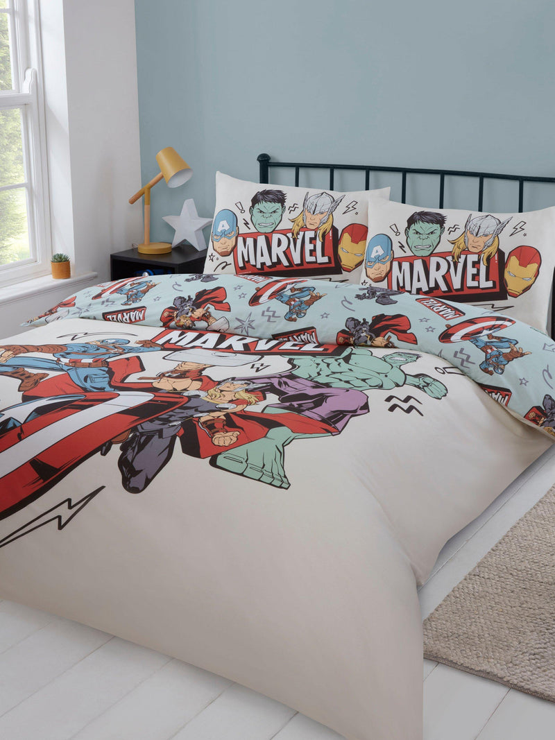 Marvel Avengers reversible duvet cover set double, UK version