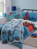 Spiderman sherpa blanket single size, imported from the UK