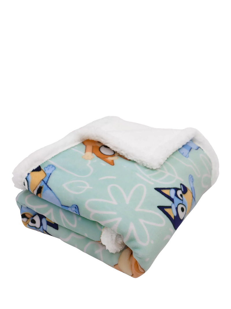 Bluey sherpa blanket 150x100cm, imported from the UK