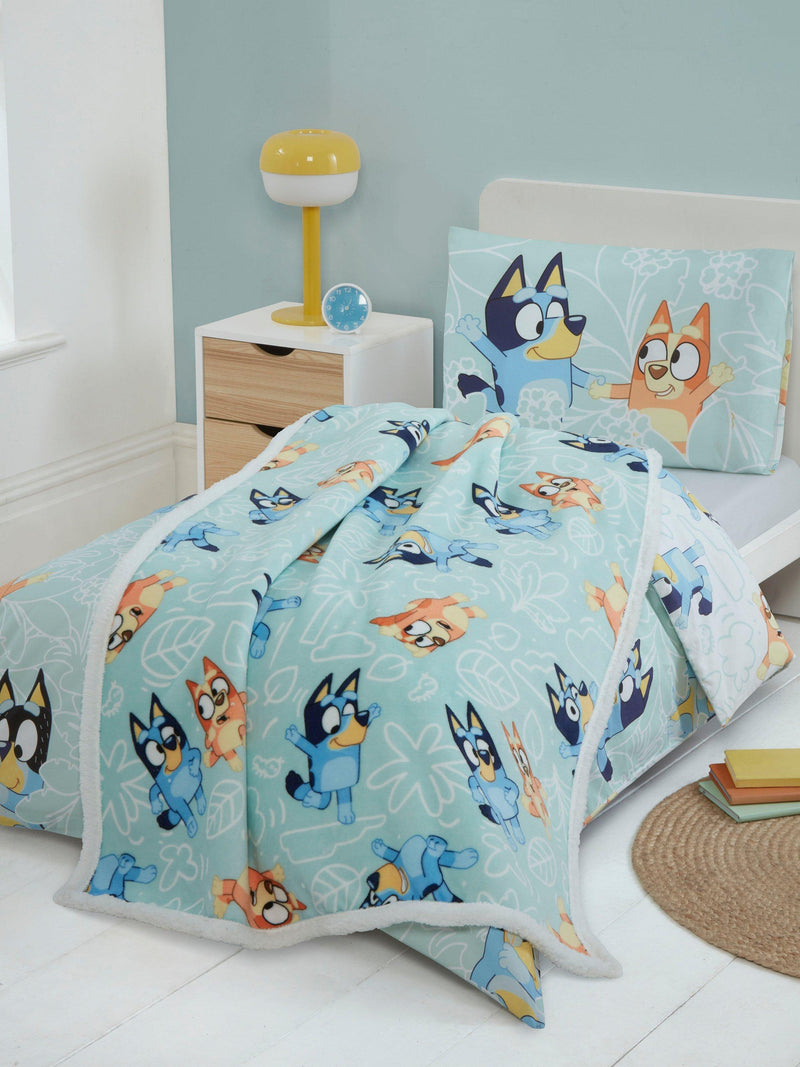 Bluey sherpa blanket 150x100cm, imported from the UK