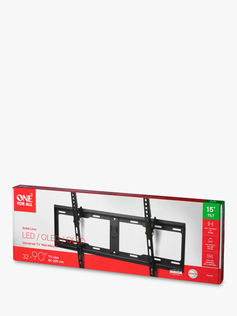 One For All WM4629 tilting TV bracket for 32-90 inch TVs (British brand)