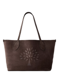 Mulberry Suede Tree Tote Bag