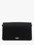 Aspinal of London Eliza velvet clutch bag black - British product