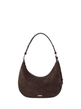 John Lewis Aspinal of London Soho Large Crescent Suede Hobo Bag- Buy online at McGrocer