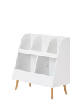 Obaby Maya nursery toy storage white and natural, UK version