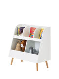 Obaby Maya nursery toy storage white and natural, UK version