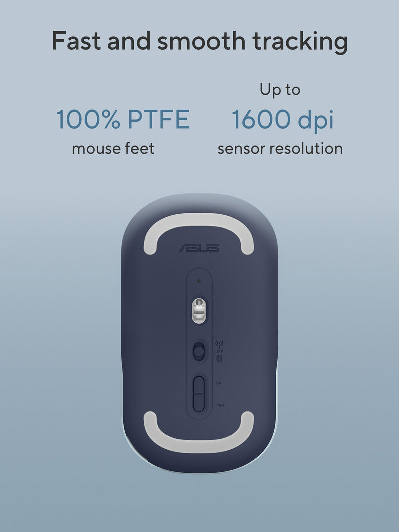 ASUS MD100 Marshmallow wireless mouse Oak Milk colour, UK version