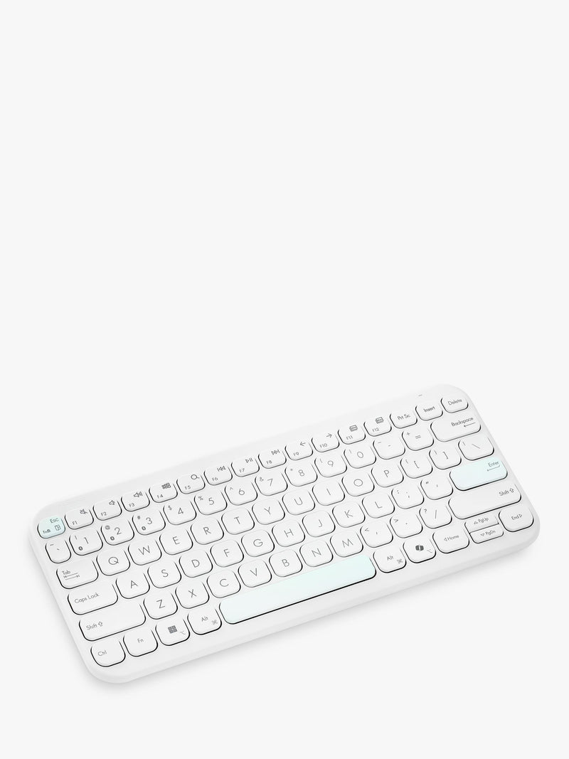 ASUS KW100 Marshmallow compact wireless keyboard white - British product