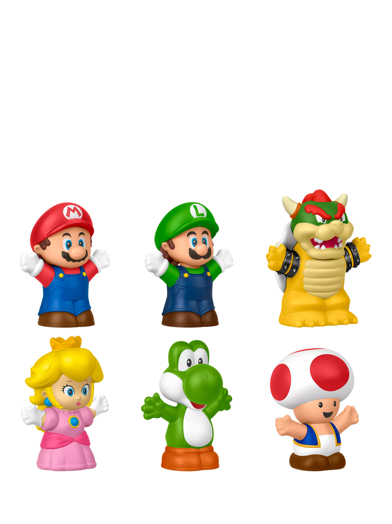 Fisher-Price Little People Super Mario figure set 6-pack - British product