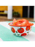 Talking Tables tomato enamel bowl 13cm, UK version