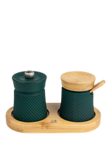 John Lewis Peugeot Bali Spice Palace Cast Iron & Bamboo Pepper Mill Set, Forest Green- Buy online at McGrocer