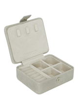 John Lewis TUTTI Mini Jewellery Box, Light Grey- Buy online at McGrocer