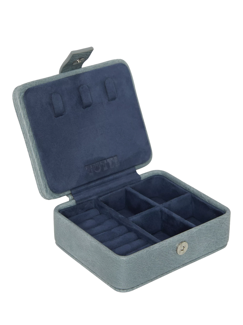 TUTTI mini jewellery box in light blue (British brand)