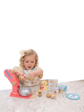 Bluey Duck Cake Baking Set with wooden toys - British product