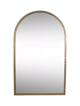 John Lewis nkuku Murwara Full Length Arched Mirror, Brass- Buy online at McGrocer