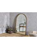 nkuku Murwara full length arched mirror brass - British product