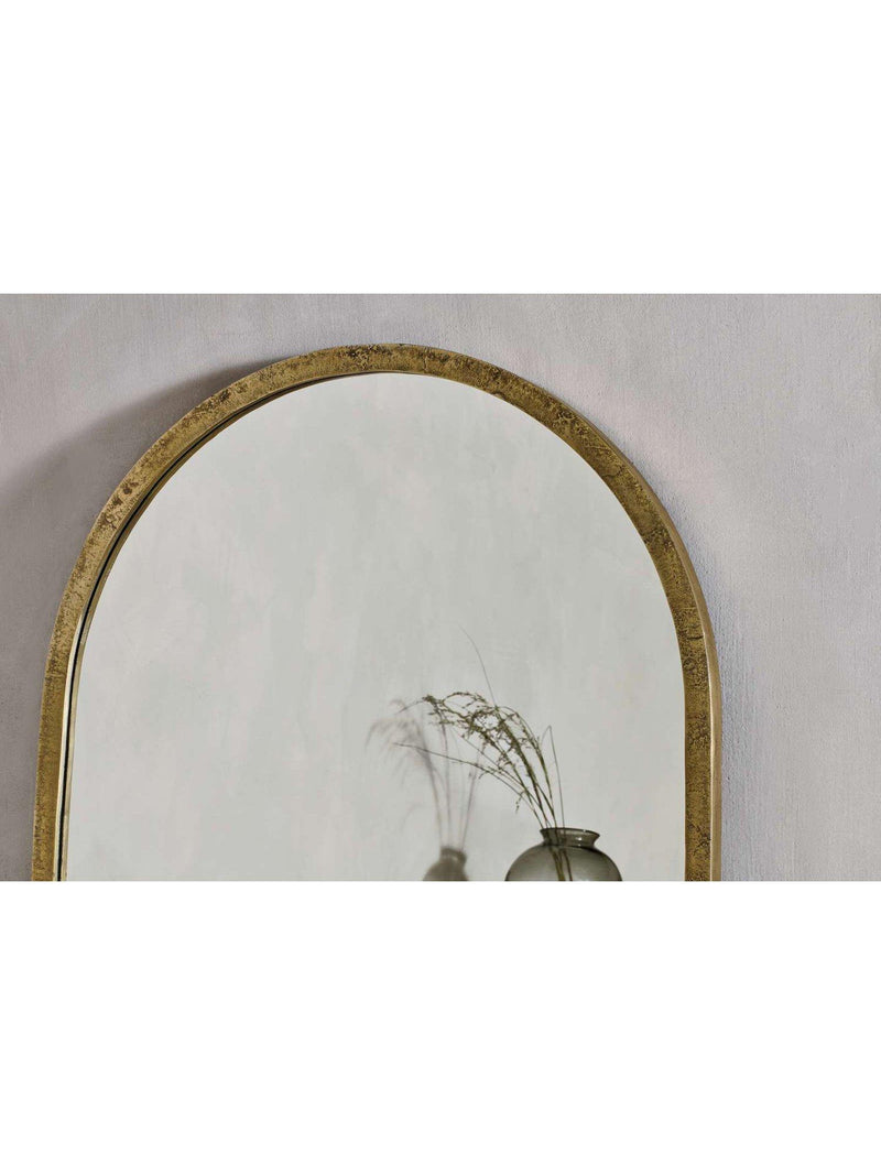 nkuku Murwara full length arched mirror brass - British product