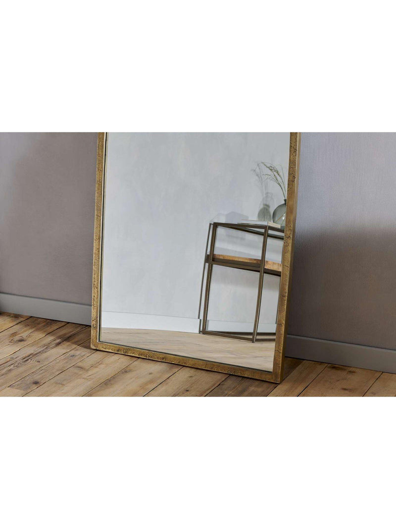 nkuku Murwara full length arched mirror brass - British product