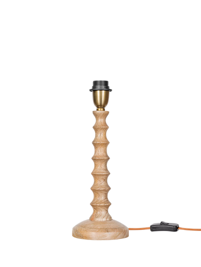John Lewis nkuku Avisa Mango Wood Spiral Table Lamp- Buy online at McGrocer