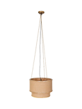 nkuku Darat mango wood and jute ceiling light natural, British brand