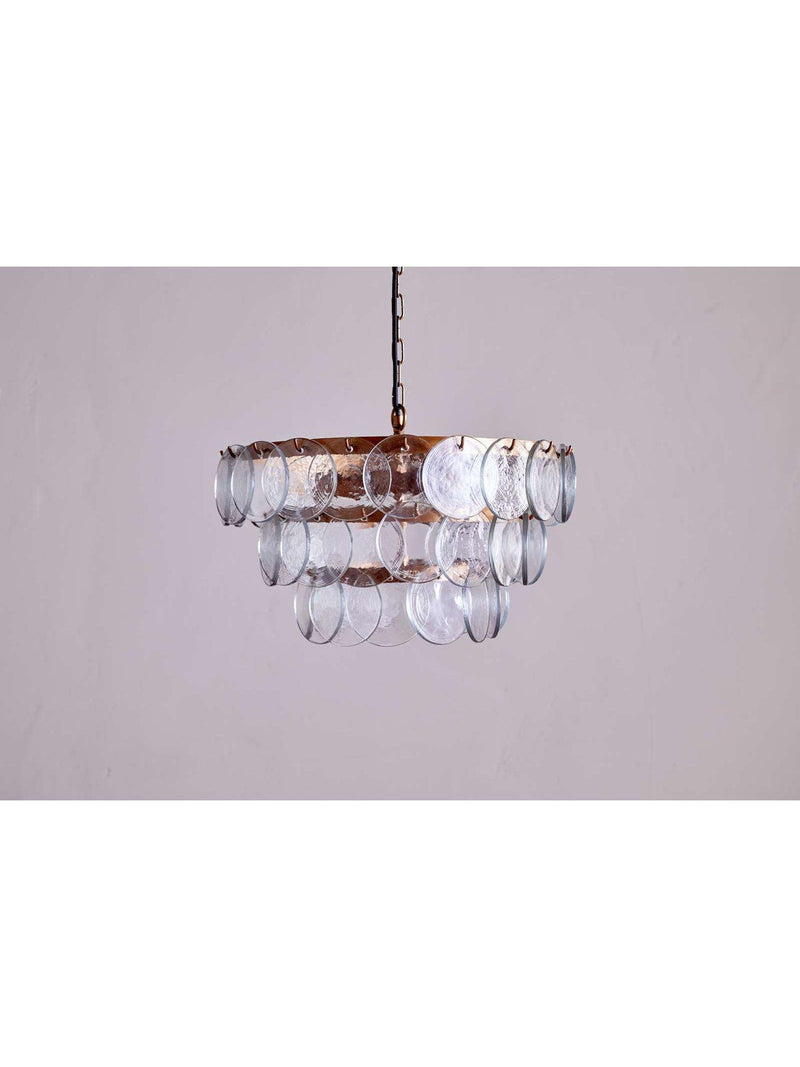 nkuku Kagitha small glass chandelier adjustable drop (British brand)