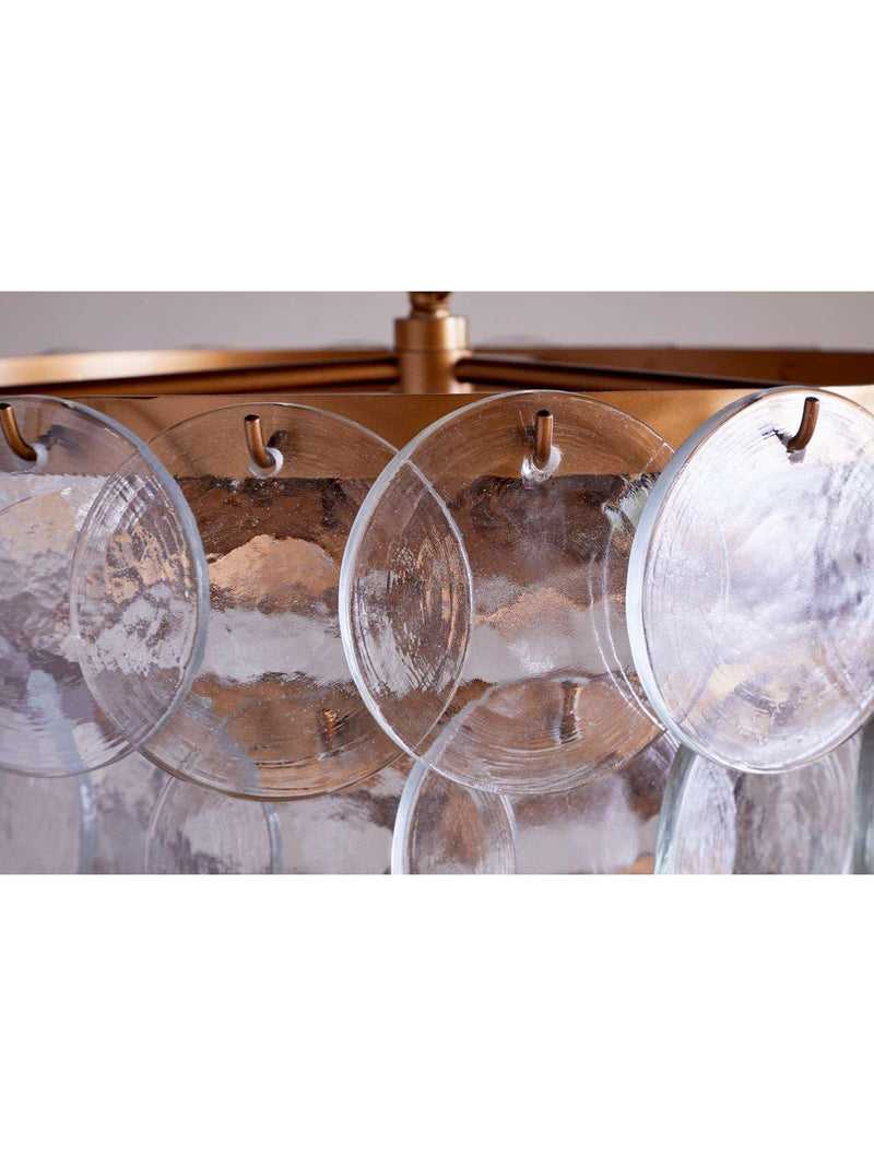 nkuku Kagitha small glass chandelier adjustable drop (British brand)