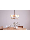 nkuku Kagitha small glass chandelier adjustable drop (British brand)