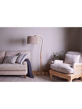 nkuku Namira mango wood floor lamp base natural - British product