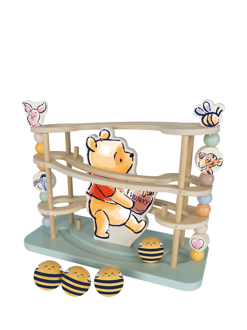 Winnie the Pooh wooden ball runner activity toy - British product
