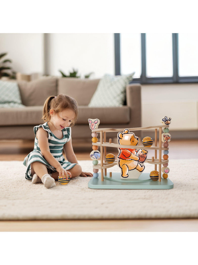 Winnie the Pooh wooden ball runner activity toy - British product