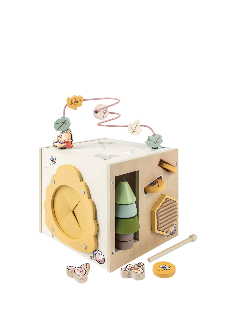 Winnie the Pooh wooden activity cube, UK version
