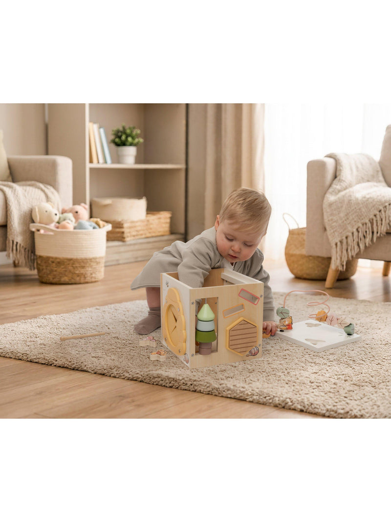 Winnie the Pooh wooden activity cube, UK version