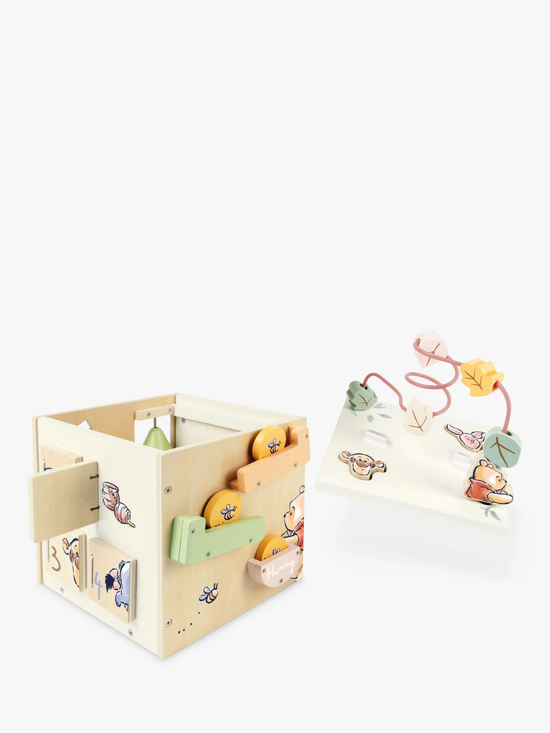 Winnie the Pooh wooden activity cube, UK version