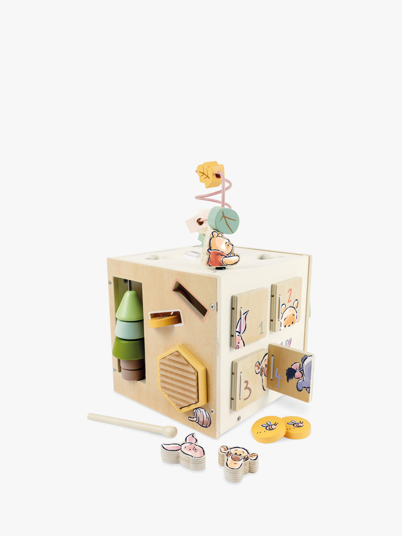 Winnie the Pooh wooden activity cube, UK version