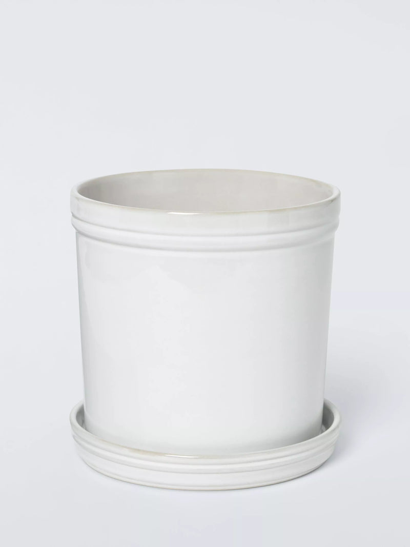 John Lewis glazed stoneware planter 25.5cm - British product