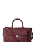 OSPREY LONDON Forest Weekender Bag Black Leather Duffle Bag 26x46x22cm