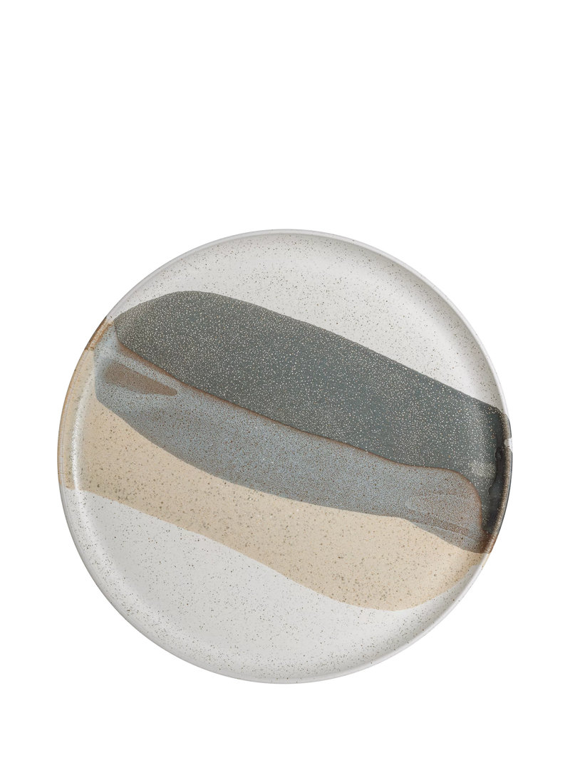 Denby Grain Accent stoneware serving platter 31cm - British product