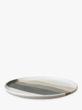 Denby Grain Accent stoneware serving platter 31cm - British product