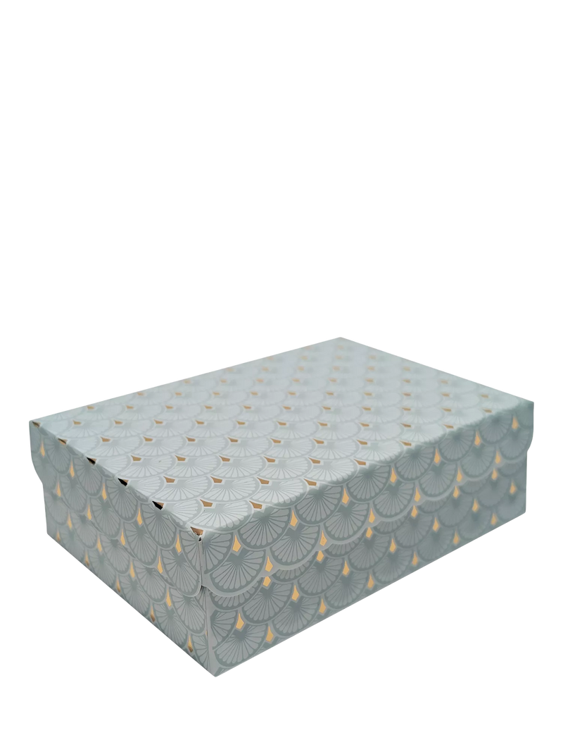 Eleanor Stuart Art Deco Scalloped Gift Box, Light