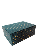 John Lewis Eleanor Stuart Art Deco Scalloped Gift Box Dark Green- Buy online at McGrocer