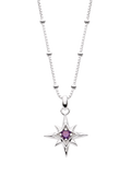 Kit Heath Céleste Aurora crystal birthstone necklace with amethyst - British product