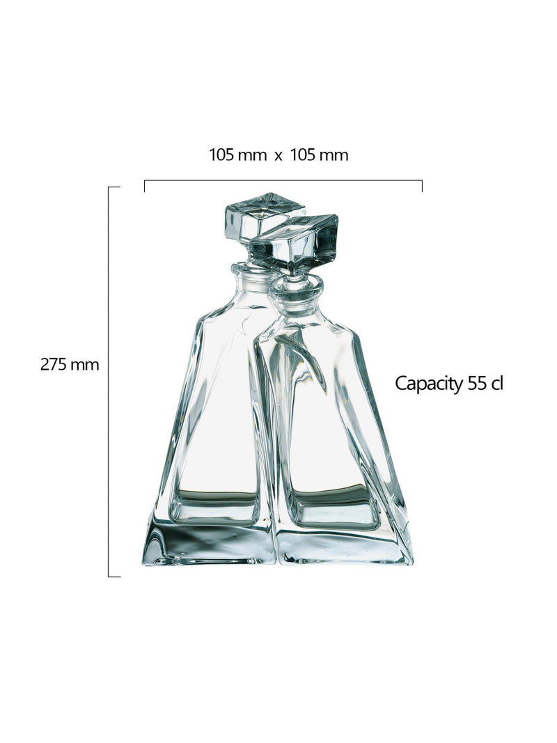 Crystalite Bohemia Lovers glass decanter set 550ml, UK version