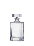 Crystalite Bohemia rectangular crystal glass decanter 700ml - British product