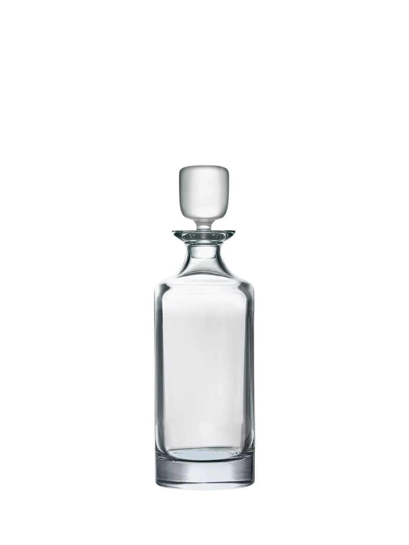 Crystalite Bohemia Tall Round Crystal Glass Spirits Decanter, 750ml, Clear